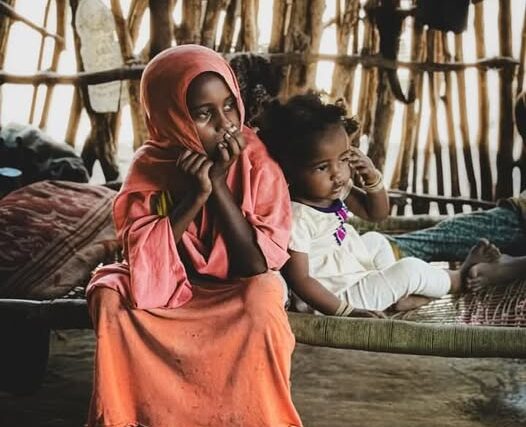 Sudanese displaced children in Port Sudan on January 10, 2025