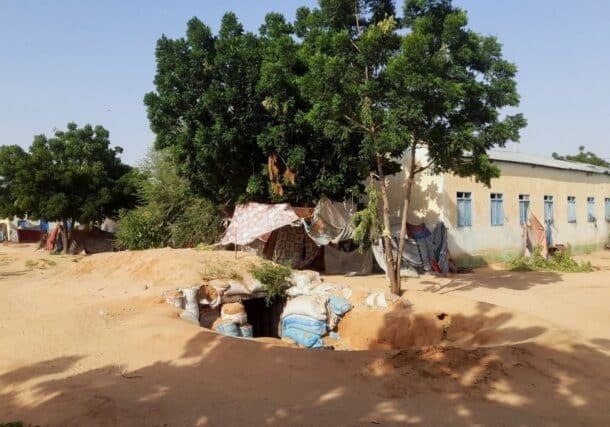 A shelter used by displaced people in El Fasher, Sudan, October 7, 2025. REUTERS