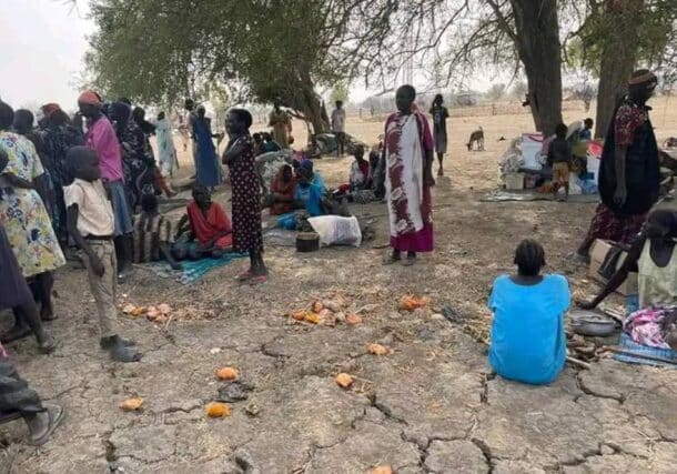 Civilians displaced by tribal clashes are seen in Malual Aleu village, South Sudan, in this file photo from February 21, 2023. Sudan Tribune/File Photo