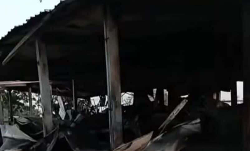 Displacement shelter in El Fasher targetted by RSF drones on October 11, 2025