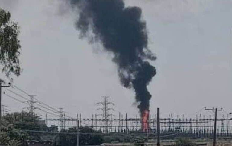 Drone attack on Senjah power station, Sennar state, on Oct 24, 2025