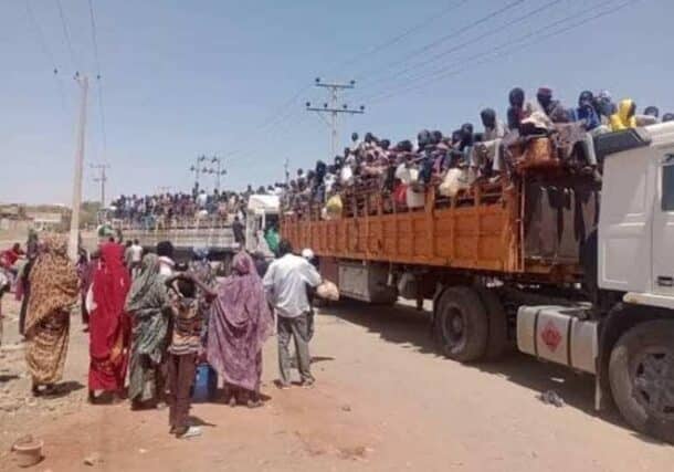 Foreigners expelled by the Sudanese authorities from Khartoum state , file photo