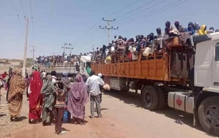 Foreigners expelled by the Sudanese authorities from Khartoum state , file photo