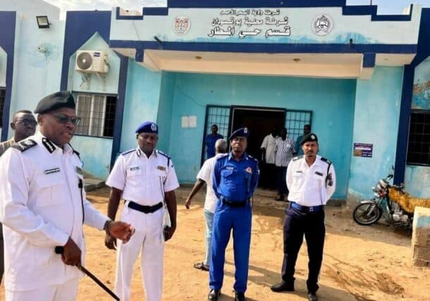 Police station in Almatar neighbourhood in Port Sudan
