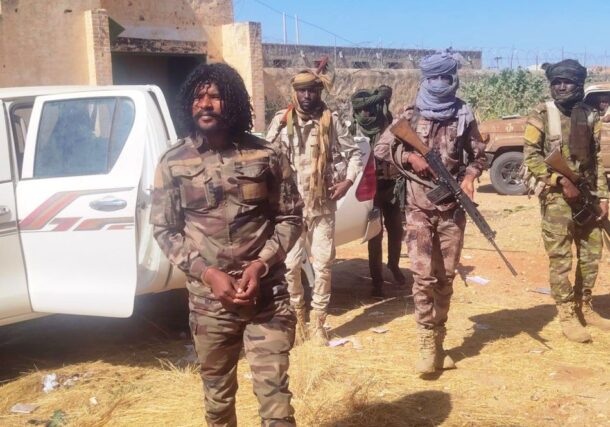 RSF commander 'Abolulu' is escorted to a prison in El Fasher, Oct. 30, 2025.