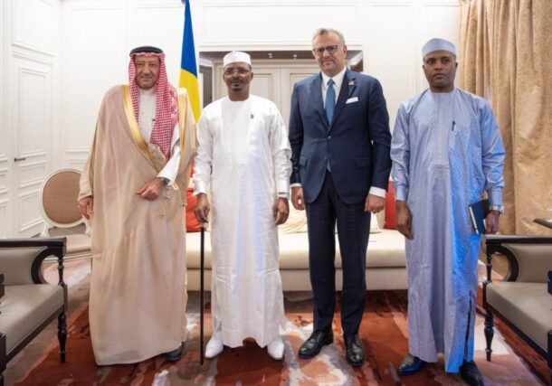 Saudi, US offcials meet with Chadian leader in Rome on October 16, 2025