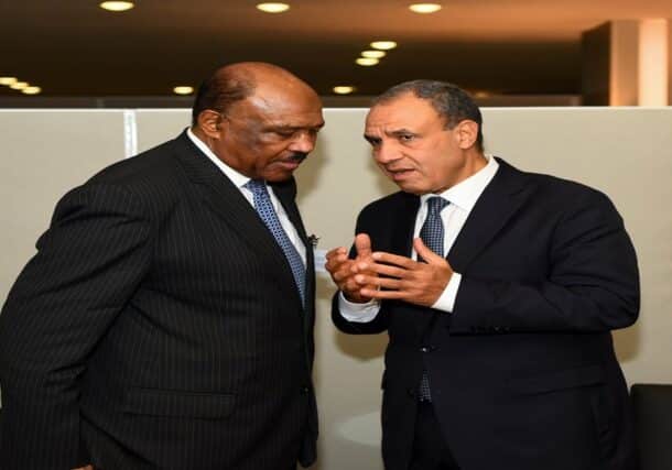 Sudanese foreign minister listens to his Egyptian counterpart during a recent meeting in Aswan, Egypt on Oct 19, 2025