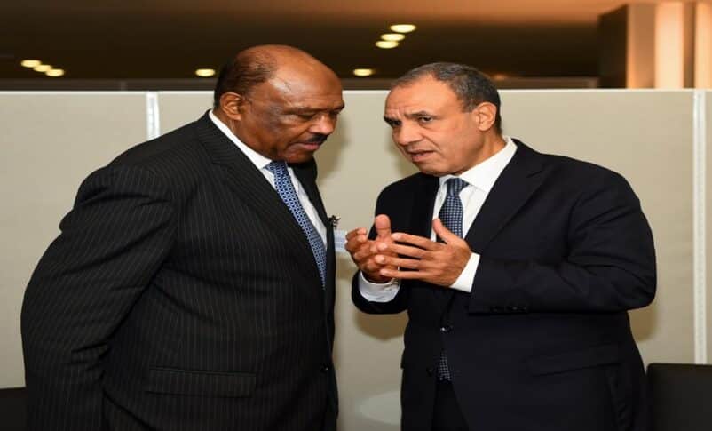 Sudanese foreign minister listens to his Egyptian counterpart during a recent meeting in Aswan, Egypt on Oct 19, 2025