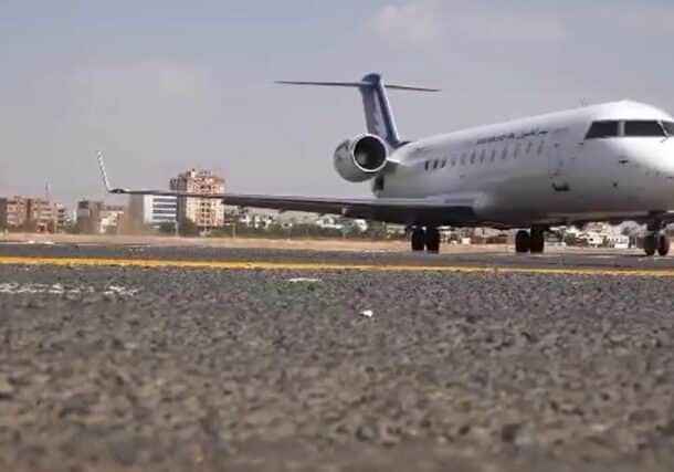The moment the aircraft's wheels touch down on the runway at Khartoum International Airport on Oct 22, 2025
