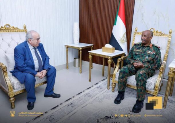 Al-Burhan receives UN envoy Ramtane Lamamra on Nov 30, 2025, photo SC