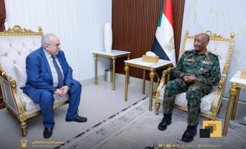Al-Burhan receives UN envoy Ramtane Lamamra on Nov 30, 2025, photo SC