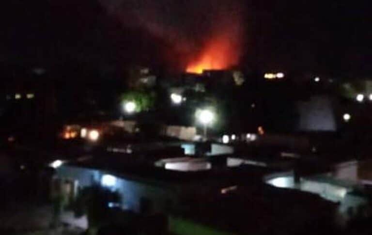 An ammunition depot exploded at a Joint Force headquarters in the new Souq Sita, on Nov 7, 2025