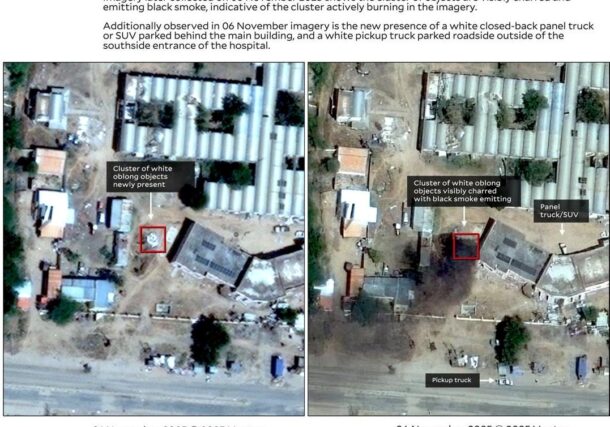 HRL YaleSPH identifies ongoing possible body disposal activities in and around El Fasher on Nov 6, 2025