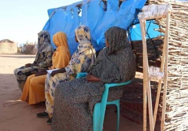In this file photo, displaced women recount to Al Jazeera TV their rape by RSF fighters in Darfur.