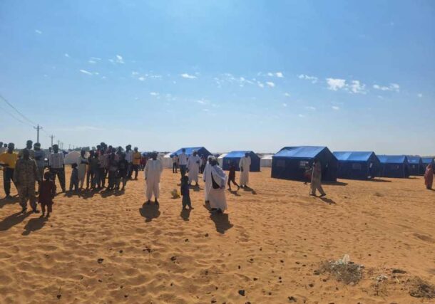 New camps for displaced people from Darfur, Kordofan in the town of Al-Affad, east of El-Dabbah, on November 2, 2025.