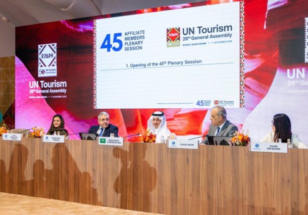 Over 100 Affiliate Members gathered in Riyadh for the 45th Plenary Session, held during the UN Tourism GA, on Nov 7, 2025, UNWTO photo.