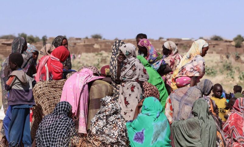 Sudanese IDP arrive in Tawila, AFP file photo