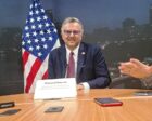 U.S. President Donald Trump's senior adviser for Africa, Massad Boulos, speaks to journalist in Cairo on November 3, 2025