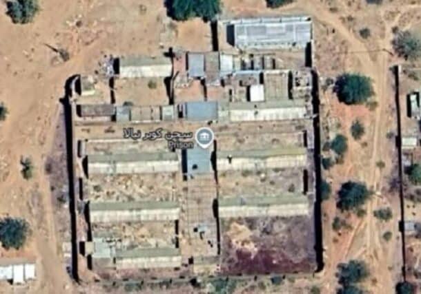 Satellite photo of Kober prison, Nyala, on July 17, 2023, Maxar Technologies photo