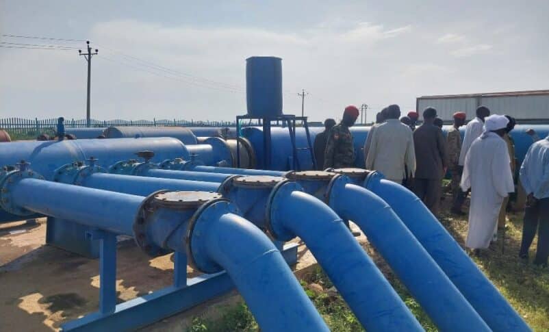 Beno water station, southern El Obeid, North Kordofan, resumed water treatment last September