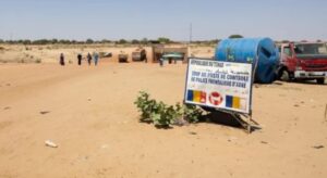 Crossing point at the border between Sudan and Chad at the border post in Adré on April 11, 2024. APF photo