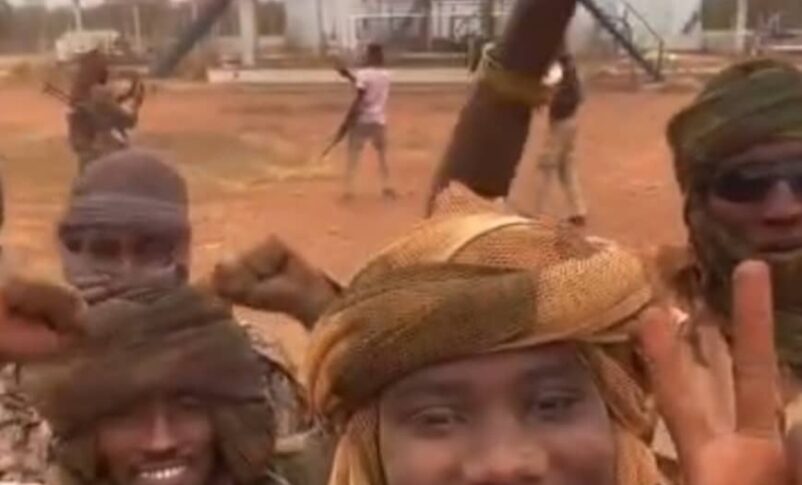 RSF elements pose at Heglig oilfield in West Kordofan, on Dec 8, 2025