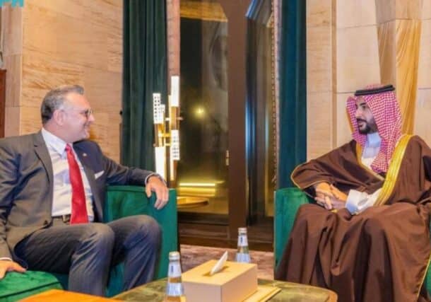 Prince Khalid bin Salman, Saudi defence minister discussed with US senior adviser for Africa regional issues on Dec 15, 2025, SPA photo