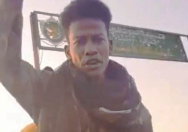 RSF fighter announces the capture of the army headquarters in Bababusa on Dec 1, 202