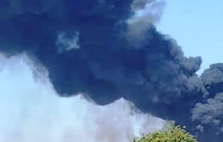 Smoke rises over the Nyala fuel market following an airstrike on Dec 25, 2025. The Rapid Support Forces (RSF) accused the Sudanese army of targeting the site.