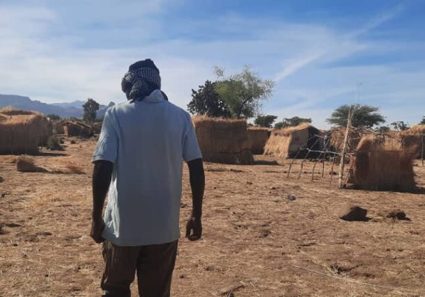 A survivor from El Fasher, North Darfur, after fleeing the city following its capture by the Rapid Support Forces on October 26, 2025.