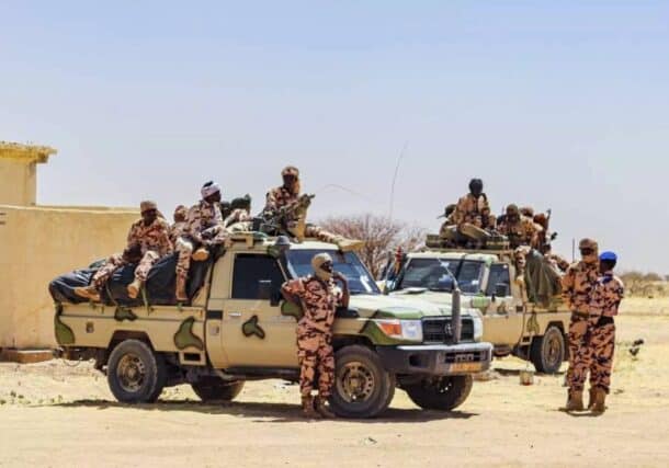 Chadian soldiers stationed near Iriba Airport (Wadi Fira). May 2025. Crisis Group photo