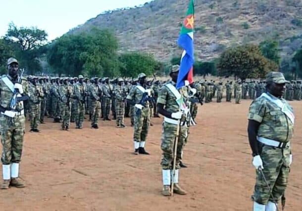 Graduation ceremony of a new batch of SPLM-N fighters