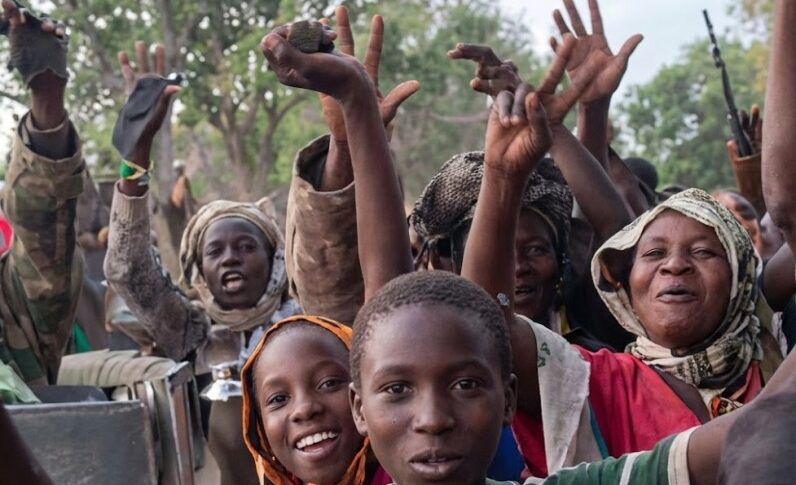 Residents of Dilling celebrate as Sudanese troops enter the town on January 26, 2026, ending a siege that had lasted for several months. (see videos on www.X.com)