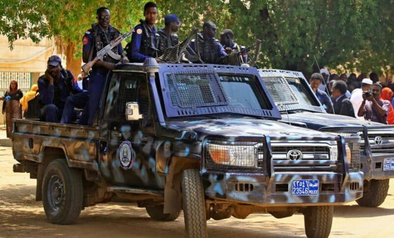 Sudanese police members in Khartoum, file photo