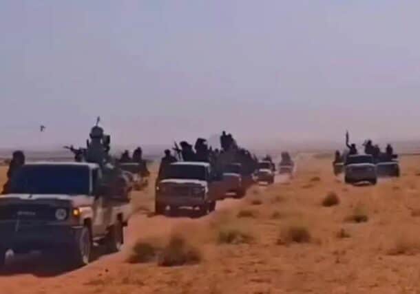 Sudanese troops in Kordofan in an undated photo released by the Sudanese army.