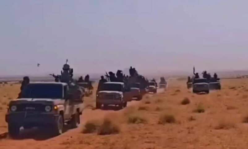 Sudanese troops in Kordofan in an undated photo released by the Sudanese army.