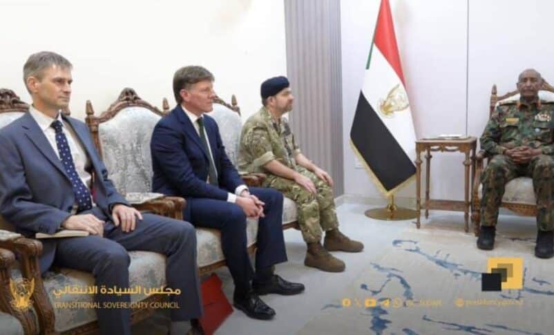 Sudan's Burhan receives a British delegation on January 26, 2026