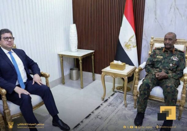Sudan's Sovereign Council Chairman Abdel Fattah al-Burhan meets Egypt's intelligence chief Hassan Mahmoud Rashad in Port Sudan, on Jan 24, 2026