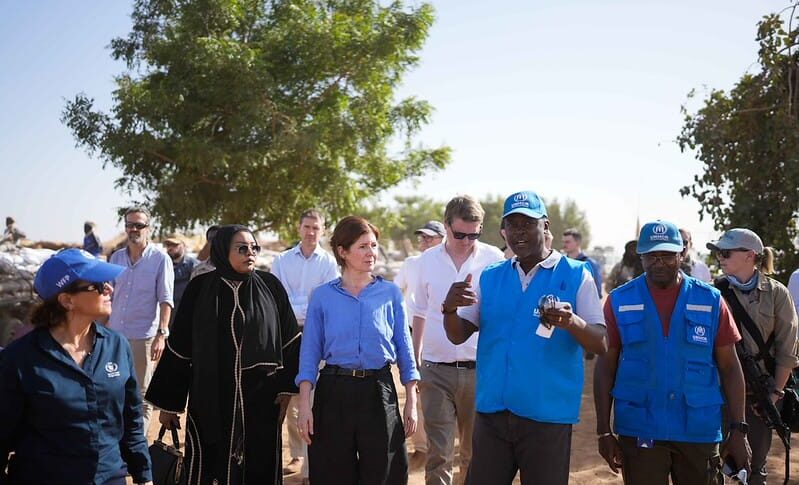 UK Minister Chapman visits Sudanese refugees in Adré camp, eastern Chad in May 2025