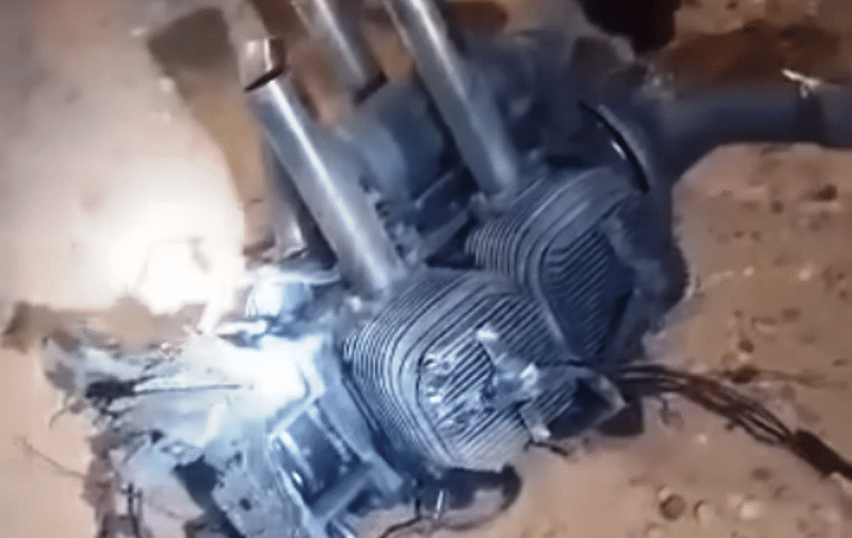Debris of a drone downed in Merwoe, Northern Sudan state on Jan5, 2026