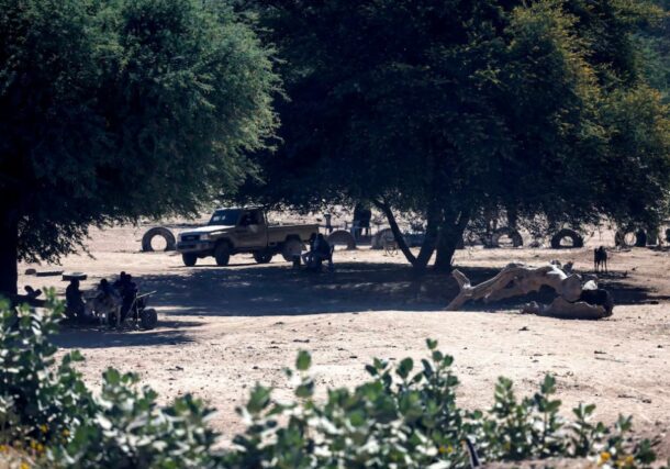 A Sudanese army vehicle at the Tine border post in eastern Chad, November 22, 2025. Reuters photo