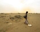 A gold mine worker uses a detector in Al-Ibedia locality at River Nile State, July 30, 2013. Reuters file photo