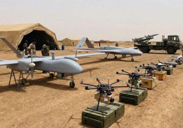 AI-generated image depicts various types of drones used in Sudan warfare.