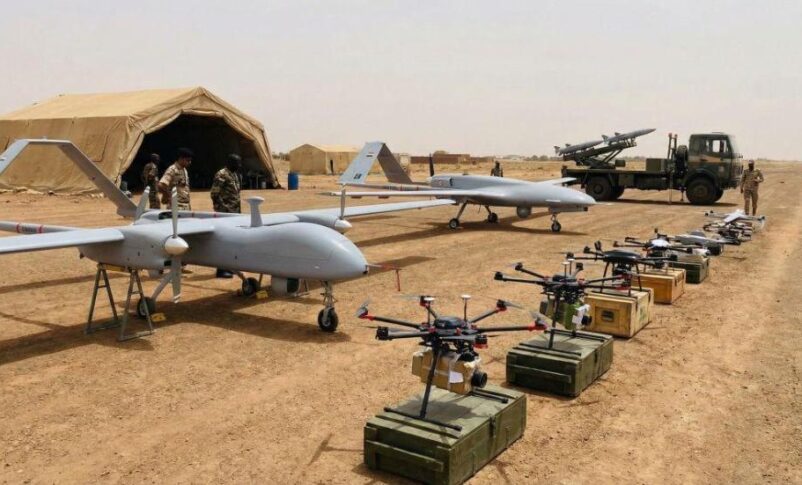 AI-generated image depicts various types of drones used in Sudan warfare.