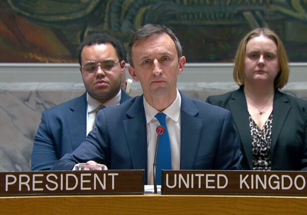Ambassador Archie Young, UK Deputy Permanent Representative to the UN, at the UN Security Council meeting on February 5, 2026