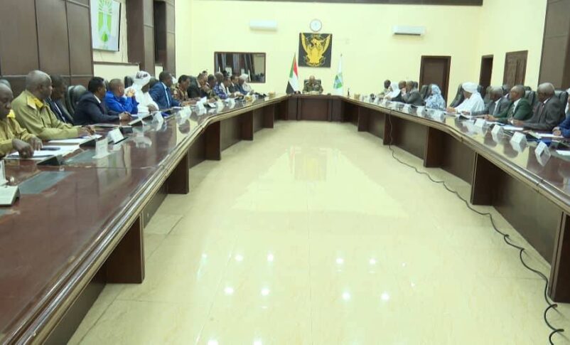 Gen Ibrahim Jaber chairs a meeting of Khartoum return committee on Feb 8, 2026 jpg