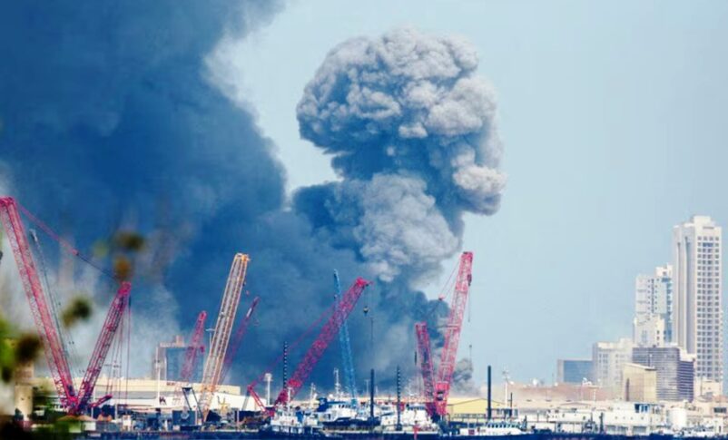 Smoke rises over Manama, Bahrain, following Iranian missile attacks, February 28. 2026, Reuters photo.