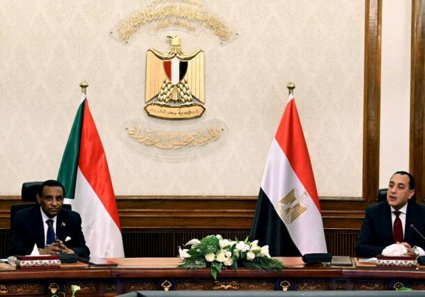 Sudanese and Egyptian PM participate in a joint ministerial meeting held in Cairo on Feb 26, 2026