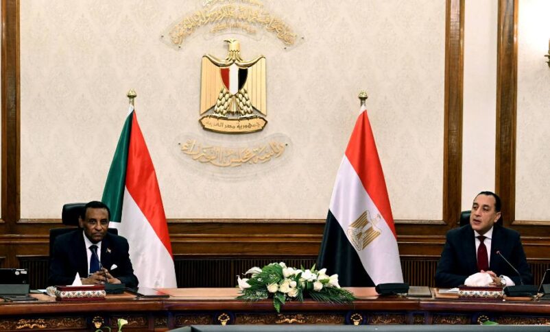 Sudanese and Egyptian PM participate in a joint ministerial meeting held in Cairo on Feb 26, 2026