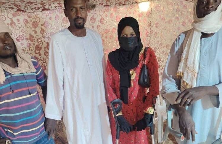 Sudanese disabled refugees in Ardemi camp in eastern Chad-